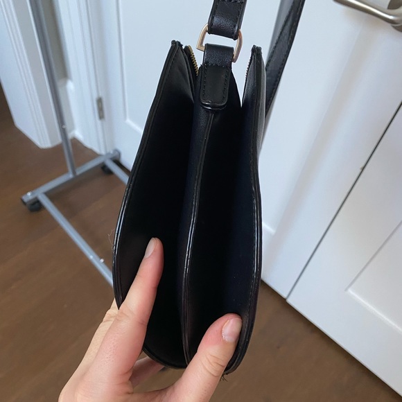 LINEA Leather Crescent Crossbody Handbag - Picture 4 of 10